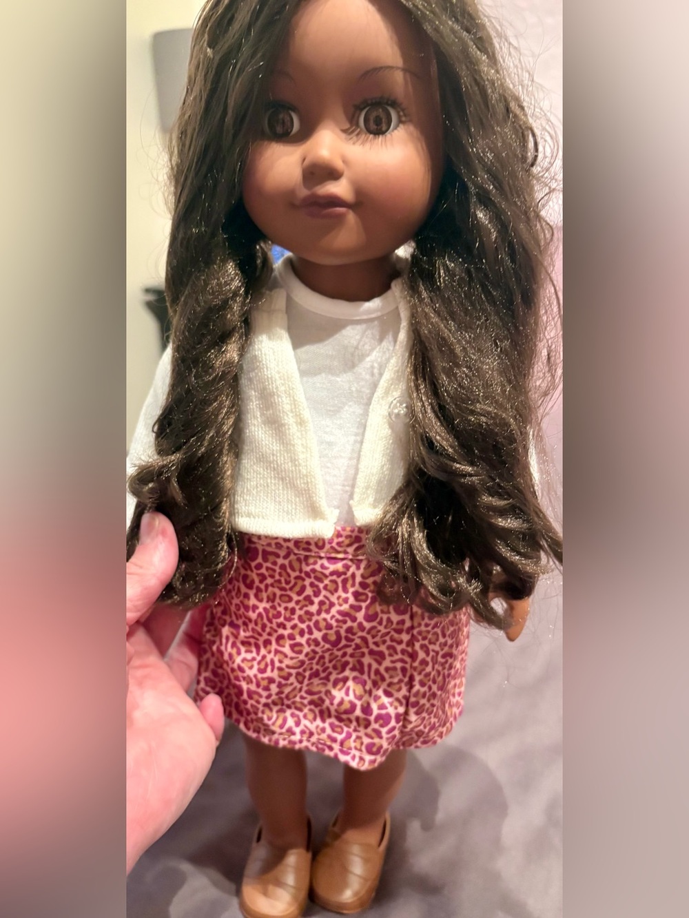 my Life as Doll Elora with Pink Skirt and White Cardigan - Kids Toys
